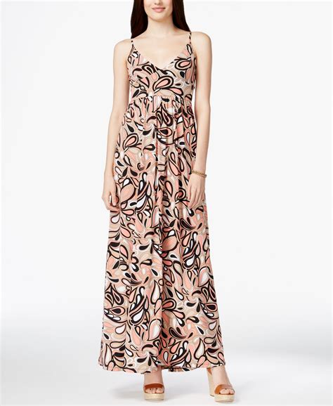 michael kors dress midi print pink|macy's Michael Kors dress.